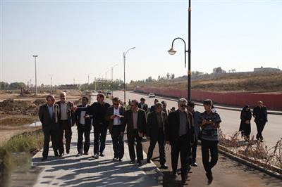 بازدید اعضای شورای شهر اردبیل از پروژه های در حال اجرای شورابیل