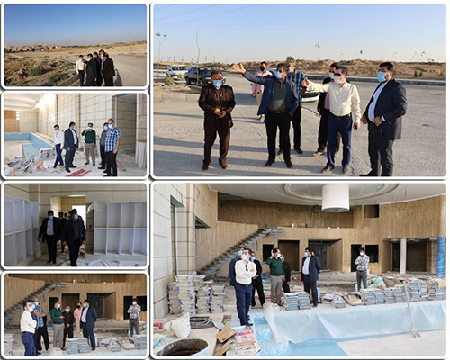 بازدید عصرگاهی شهردار، رئیس و تنی از اعضای شورای شهر صالحیه از پروژه های هفته دولت