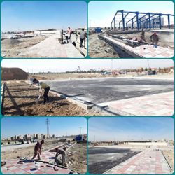 عملیات خشکه چینی پیرامون چهار پروژه مهم شهری شهرداری صالحیه