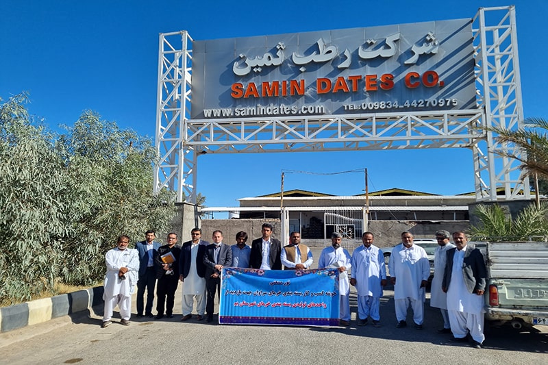 برگزاری تور صنعتی بازدید از صنایع خرما توسط شرکت شهرکهای صنعتی سیستان و بلوچستان
