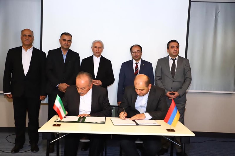 امضاء یادداشت تفاهم مناطق آزاد ارس ایران و مغری ارمنستان