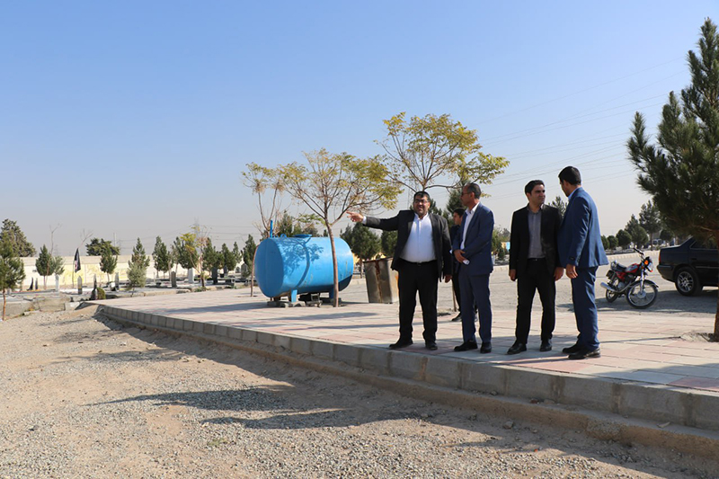 تمهیدات جدید محمد آگاهی مند در بازدید از آرامستان بزرگ شهر صالحیه