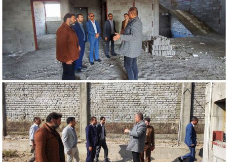 بازدید نمایندگان مردم در شورای اسلامی صالحیه از پیشرفت یک پروژه شاخص آموزشی